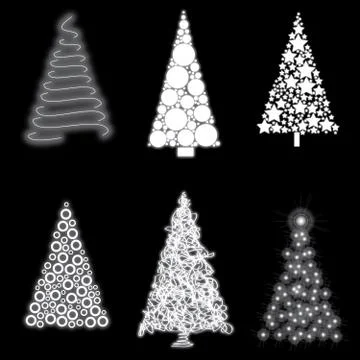 Christmas trees Stock Illustration