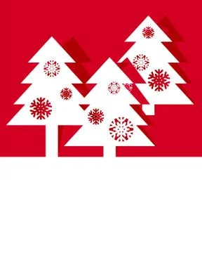 Christmas trees Stock Illustration