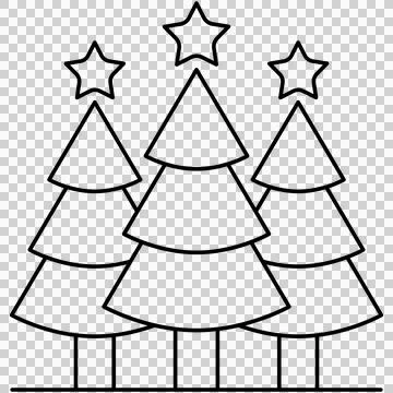 Christmas trees Stock Illustration