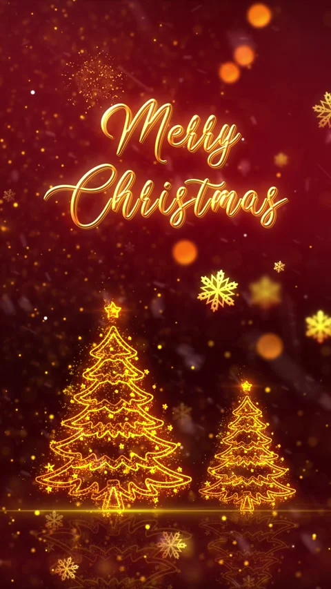 Christmas Trees Merry Christmas Background 7 Stock Footage 283973783