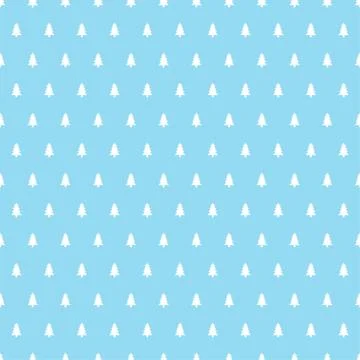 Christmas trees pattern. Vector illustration Stock Illustration