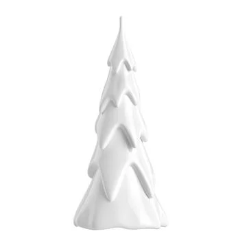 Christmas trees in the snow 3D render Stock Illustration