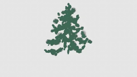 Christmas Trees Stickers for After Effects After Effects stock