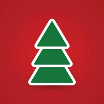 Christmas tree.vector illustration. Stock Illustration
