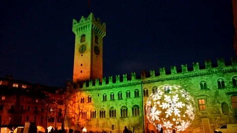 Christmas in Trento Stock Footage
