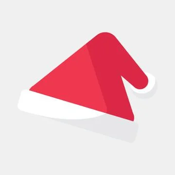 Christmas Triangle Santa Hat Stock Illustration