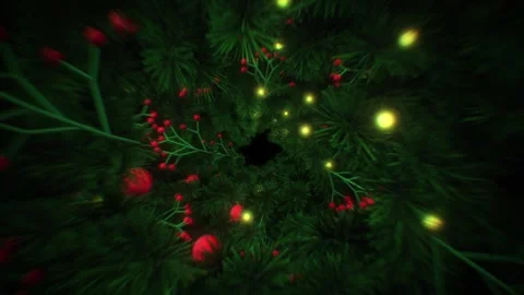Christmas Tunnel Stock Footage 264758894