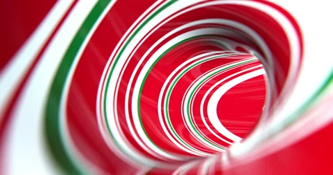 Christmas Tunnel Loop in a 3D animation Stock Footage 251105046
