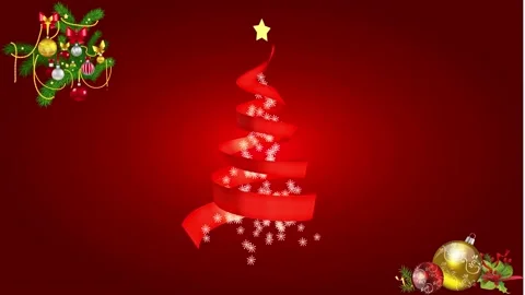 Christmas TV Studio Set 89- Virtual Gree&mldr; | Stock Video | Pond5