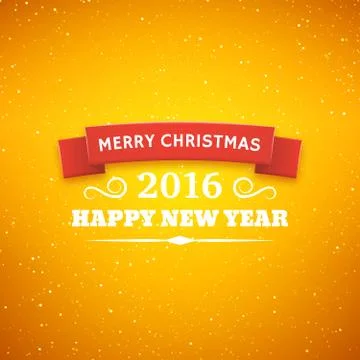 Christmas typography vector background Stock Illustration