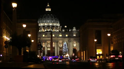 Christmas in vatican 스톡 동영상 45834903