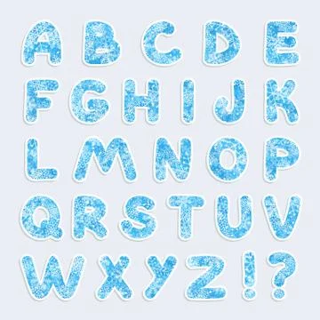Christmas vector alphabet Stock Illustration