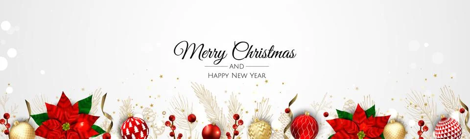 Christmas vector background. Creative design greeting card, banner, poster. Top Stock Illustration