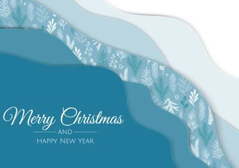 Christmas vector background. Creative design greeting card, banner, poster. Stock Illustration