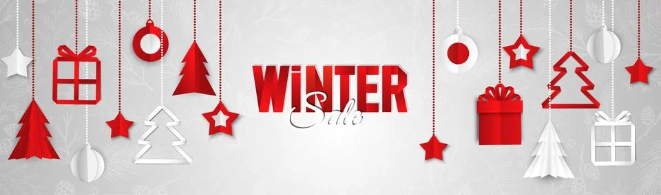 Christmas vector background. Creative design greeting card, banner, poster. Top Stock Illustration