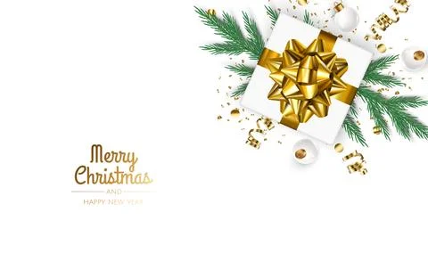 Christmas vector background. Creative design greeting card, banner, poster. Top Stock Illustration