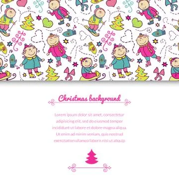 Christmas vector background Stock Illustration