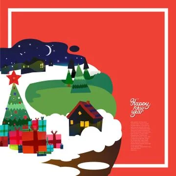 Christmas vector background Stock Illustration