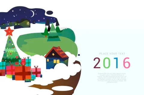 Christmas vector background Stock Illustration