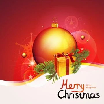 Christmas vector background Stock Illustration