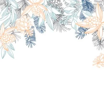 Christmas vector background. Illustrazione stock