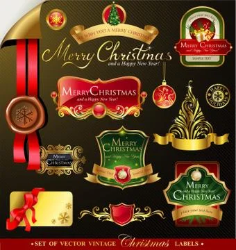 Christmas vector frames Stock Illustration