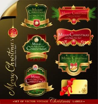 Christmas vector frames Stock Illustration