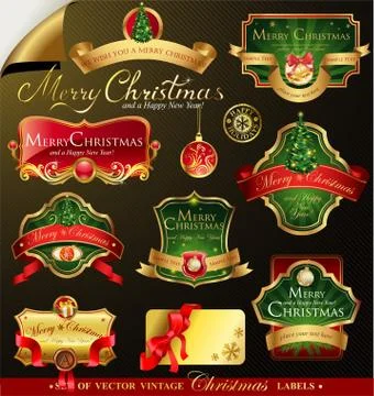 Christmas vector frames Stock Illustration