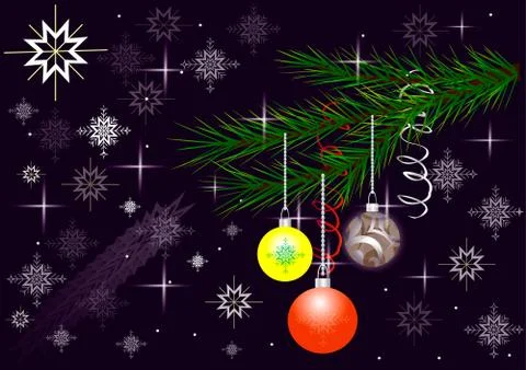 Christmas vector illustration Illustrazione stock