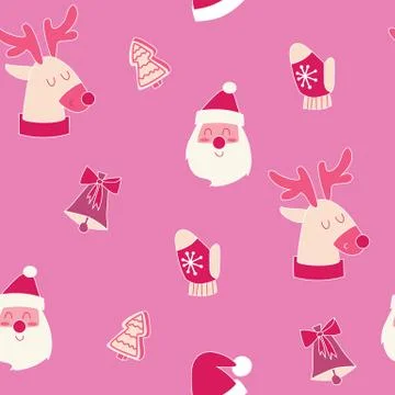 Christmas  vector seamless pattern design Stock Illustration