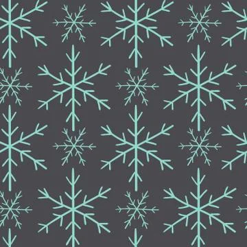 Christmas vector seamless pattern. Endless texture. Lineart. New Year. Stock-Illustration