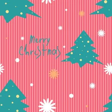 Christmas vector seamless pattern Stock Illustration