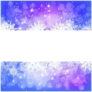Christmas vector snowflake background for card. Snowfall illustration wallpap Stock Illustration