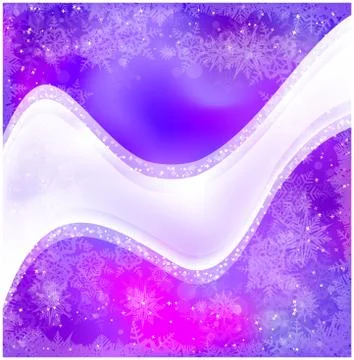 Christmas vector snowflake background for card. Snowfall illustration wallpap Stock Illustration