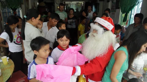 Christmas in Vietnam Stock Footage 32277783