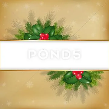 Christmas vintage background Stock Illustration