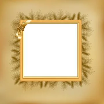 Christmas vintage framework Stock Illustration