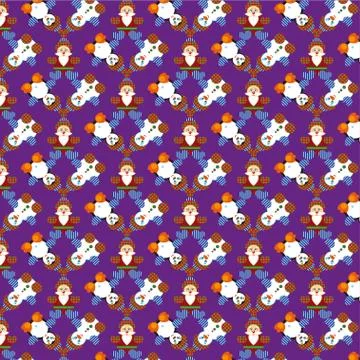 Christmas Vintage pattern Stock Illustration