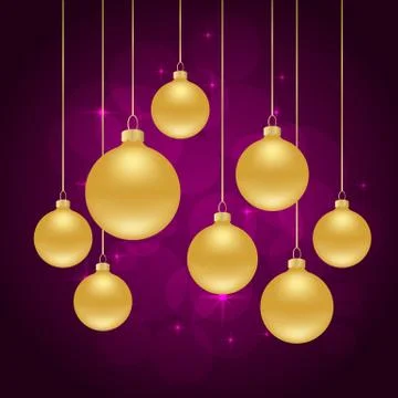Christmas violet background Stock Illustration