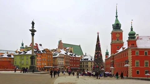 Christmas in Warsaw Stock Footage 80084833