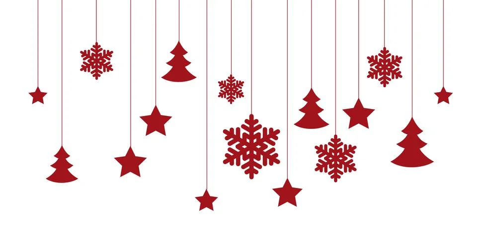 Christmas white background Stock Illustration