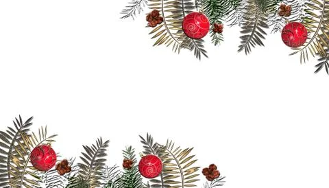 Christmas white background Stock Illustration