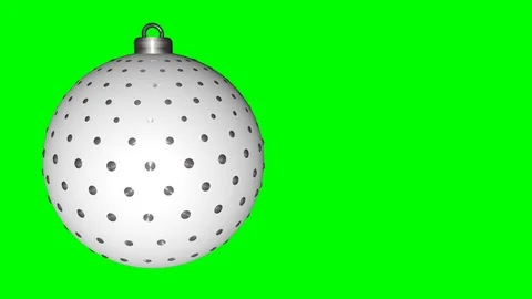 Christmas white ball Stock Footage 81916001