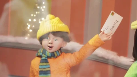 Christmas Window Display 5 Stock Footage 79021366