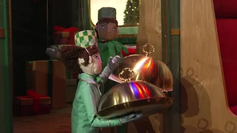 Christmas window display Vídeo Stock 332798347