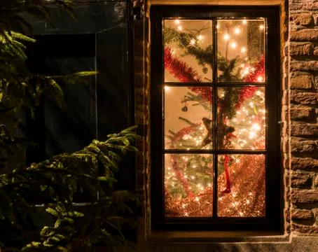 Christmas Window Stock Photos