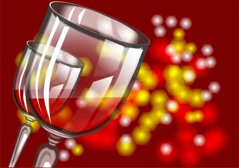 Christmas wine Stock Illustration