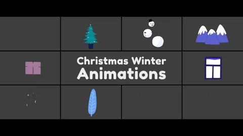 Christmas Winter Animations for After Effects  After Effects	Stock