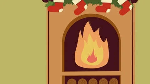 Christmas winter background animation Stock Footage 97911281