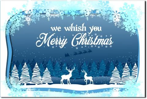 Christmas Winter Background Stock Illustration